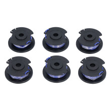 Replacement Trimmer Spool for Cordless Trimmers, Pre-Wound Autofeed Design UV Protected Artificial Panels 0.065 Inch Line Diameter Easy Installation