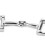 Silver Equestrian Horse Snaffle Bits Keychain DShaped Durable ZineAlloy 7