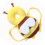 Στράτα Yellow Bee Baby Walker: Η κοίλη αυλάκωση στο κεφάλι εξασφαλίζει ασφαλή εφαρμογή, ενώ 2