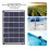 Waterproof Performance Solar Panel for Digital Cameras, Durable Solar Panel with 6W 5V Output, Monocrystalline Silicon Technology and Lightweight 7