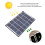 Waterproof Performance Solar Panel for Digital Cameras, Durable Solar Panel with 6W 5V Output, Monocrystalline Silicon Technology and Lightweight 6