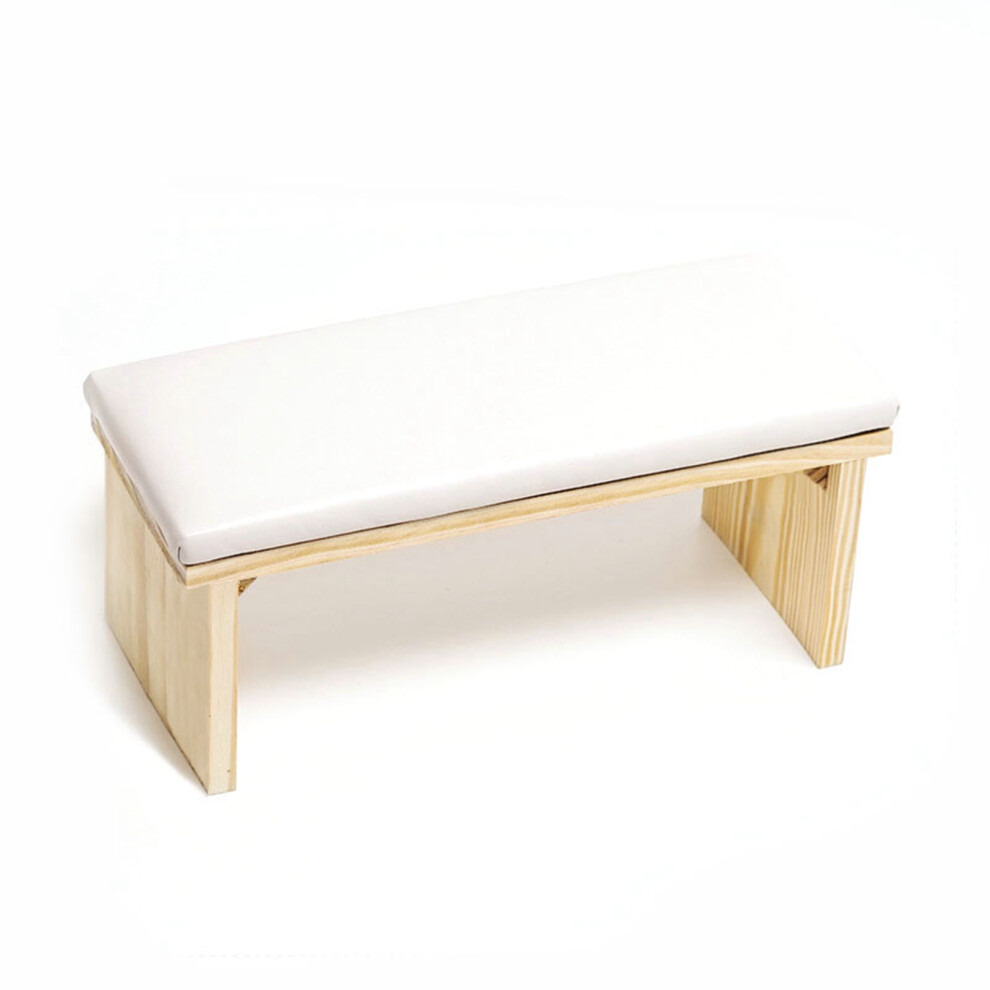 Nail Arm Rest Cushion Ergonomic Design Manicure Hand Pillow Comfortable PU Leather Soft Wooden Stand For Nail Salon Home Use Double Layer Reinforced
