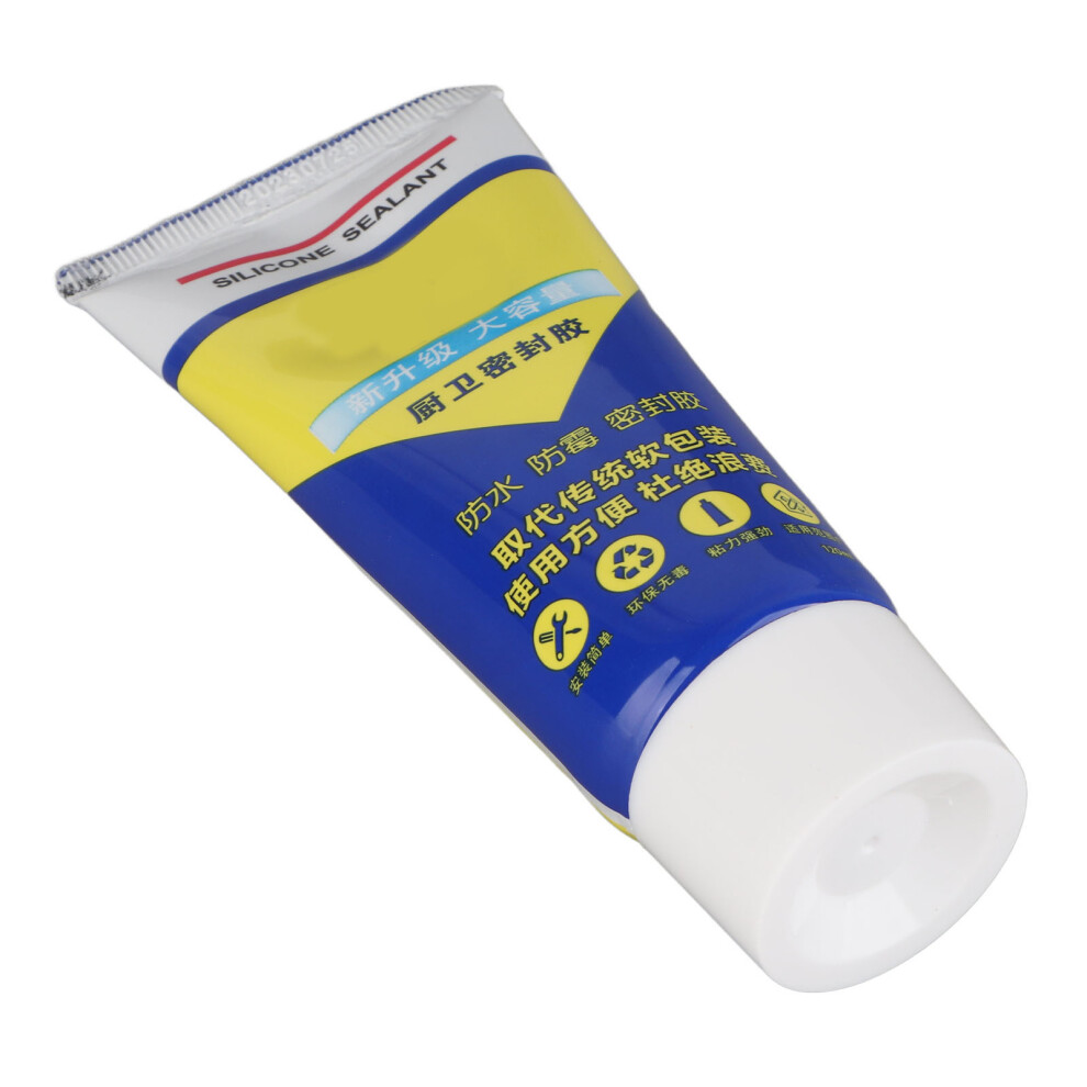 Multipurpose Silicone Sealant Waterproof Caulk For Basement & Kitchen, 150G White 4311381066704
