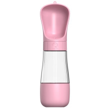 Hond Reizen Waterfles 11oz Draagbare Huisdier Drinkbeker-Roze 2