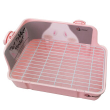 Potty Trainer Corner Guinea Pig Litter Box for Ferret-pink