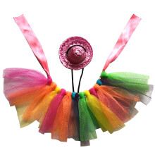 Haustier-Kostüm, Tutu-Rock + Mini-Zylinder, Party, Cosplay,
