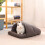 Hamster Winter Bed Bunny Hideout Plush House Nest-Light Grey 5