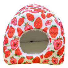 Hamac pour oiseaux, tente de couchage, cachette en-fraise L