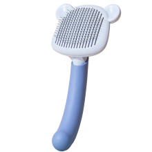 Cats Brush Pain Free Bristles Deshedding Pet Hair Comb-Purple