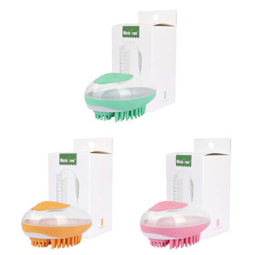 Brosse de toilettage pour chien, brosse de bain de-Orange 1