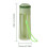 Distributeur de boisson pour chien, bouteille d'eau pliable-Vert 4