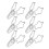 100Pcs Star Binder Clips 1.5cm Silver Strong Clamp for Papers & Documents 10