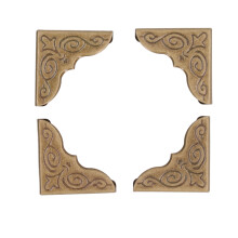 100 Stück Buchecken, Bronze, Vintage-Stil, innen 4
