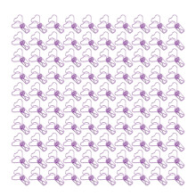 100 Clips à Papier en Forme de Cœur pour Documents - Métal Résistant Violet
