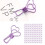 Binderclips, hohl, Herzform, starke Klemmkraft, 10