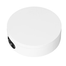 White Motorized 360 Rotating Display Stand for Jewelry & Photography
