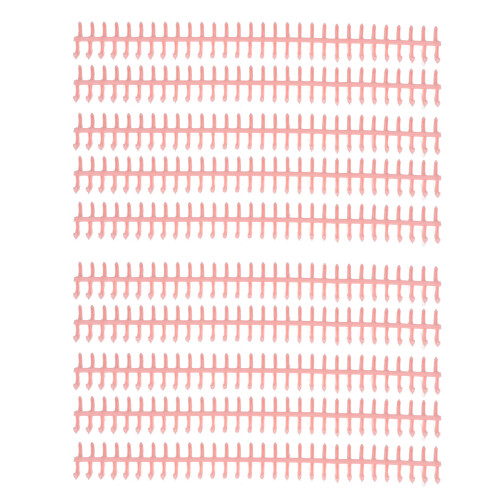 10PCS DIY Plastic Binding Spines Light Pink 30 Holes 12mm for A4 Documents 1