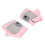 Heated Glove 2 Pcs Pink USB Rechargeable Microfiber 2000mAh 12