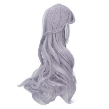 Capelli per bambole per bambini, parrucca morbida riccia lunga 8-9 pollici, colore azzurro haze, ideale come regalo per bambini
