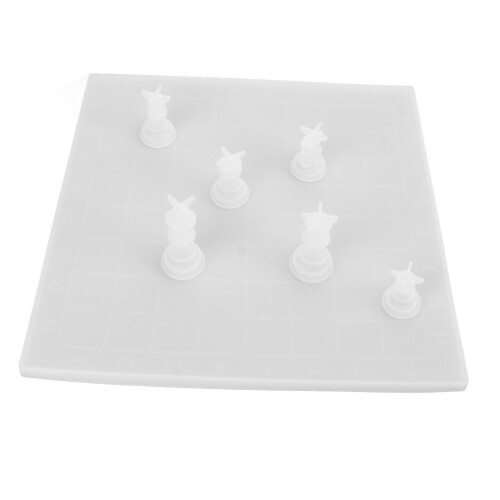 7-teilige Schachformen, flexibel, 2