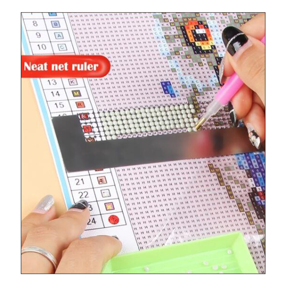 Precision Rhinestone Drawing Ruler 12-Inch Mesh Ruler For Embroidery Work 6931373949990