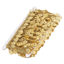 Taillenkette, vergoldet, mit Quaste und