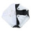 Hanging Hammock for Small Pet 2-Layer-Black  White Doug velvet 1
