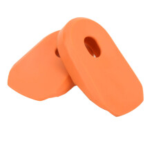 Bike Crank Cover Silicone Protector Set 2pcs Orange Anti-Slip Bike Crank Sleeve