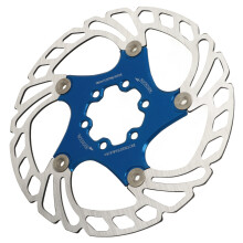 Disque de frein flottant bleu de 160 mm pour VTT, 6 boulons