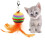 Jouet coloré pour chats, Simulation amusante, plumes, avec-5 6