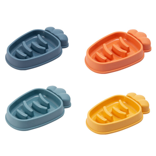 Slow Eating Big for Cat Shape Bowl Interactive Bloat Stop-Blue 1