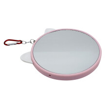 Pet Bird Mirror Interactive Parrot Toys for Budgies-Pink white