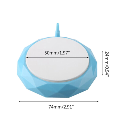 2 Inches Air Stone Disc Bubble Diffuser for Aquarium Fish-White 1