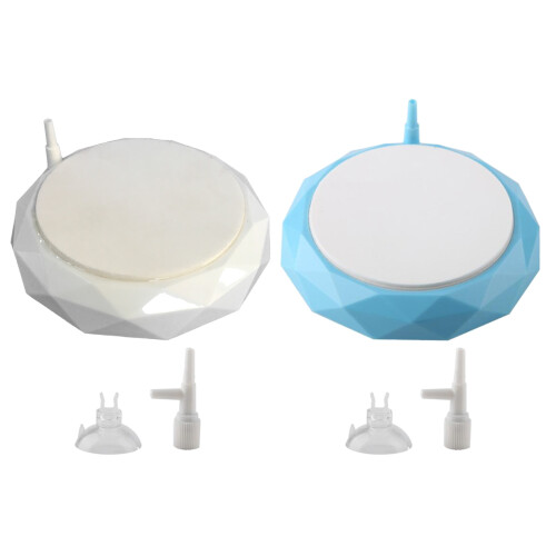 2 Inches Air Stone Disc Bubble Diffuser for Aquarium Fish-White 2