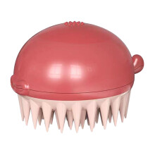 Pet Bath Massage Brush Quickly Cleaning Brush Tools-Red