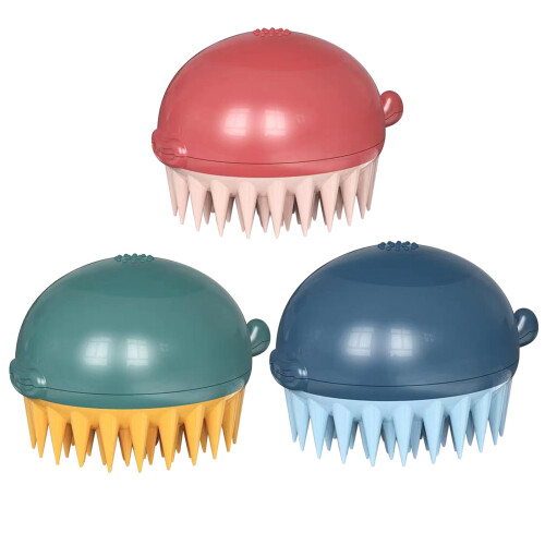 Pet Bath Massage Brush Quickly Cleaning Brush Tools-Red 1