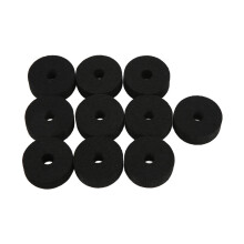 Enhance Drum Performance: 20Pcs 4cm Non-Slip Black Felt Washer Pads