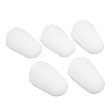5Pcs Silicone Mouthpiece Cap Set for Clarinet & Saxophone, White