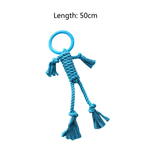 Interactive Puzzle Dog Rope 3 Colors for Small Medium-Yellow 2