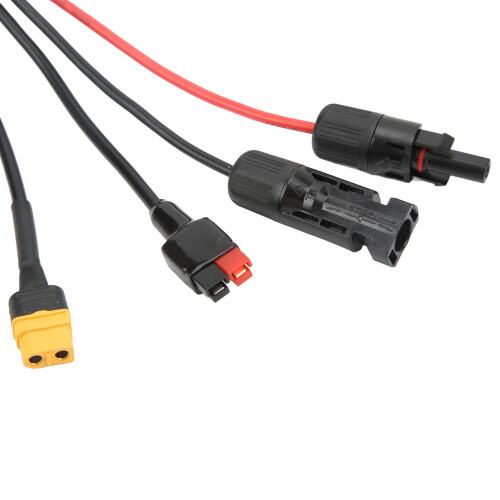 1 to 4 Solar Panel Extension Cable DC 5.5x2.1mm Connectors, 1.52m 2