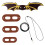 3 Packs Adjustable Bearded Dragon Harness-coffee With wings 1