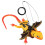 Bearded Dragon Leash and Harness Adjustable-coffee No wings 6