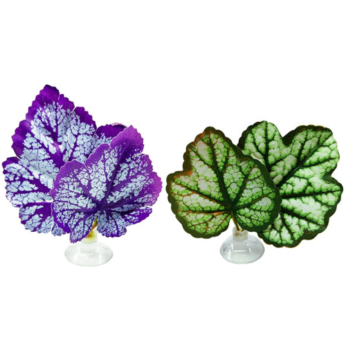 Betta Double Leaf Hammock Fish Shrimp Leaf Bed Resting-purple 1