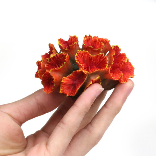 Artificial Coral Plant Aquarium Resin Ornament-Pink 2