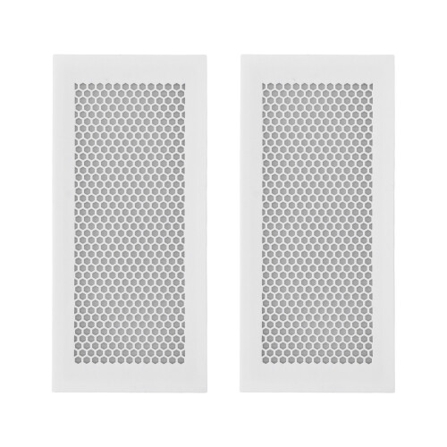 Set di coperture protettive in silicone bianco per prese d'aria per bambini – 2 pezzi