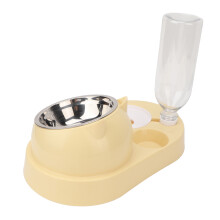 Automatischer Edelstahl-Napfset für Haustiere für Wasser und Futter, 32,3 x 24 cm