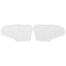 Couvre-chaussures de pluie en silicone blanc - Taille S - Étanche
