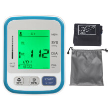 Wellness Watcher, digitales Oberarm-Blutdruckmessgerät, verstellbare Manschetten mit großem Messbereich, hintergrundbeleuchtetes LCD-Display,