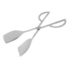 Salatbesteck zum Kochen, Servierzange aus Edelstahl mit großer Klemmfläche, ideal für verschiedene Speisen, gesund und sicher, rostfrei