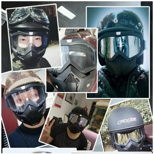 Αποσπώμενα γυαλιά τακτικής μάσκας για paintball, προστασία ολόκληρου προσώπου, 1